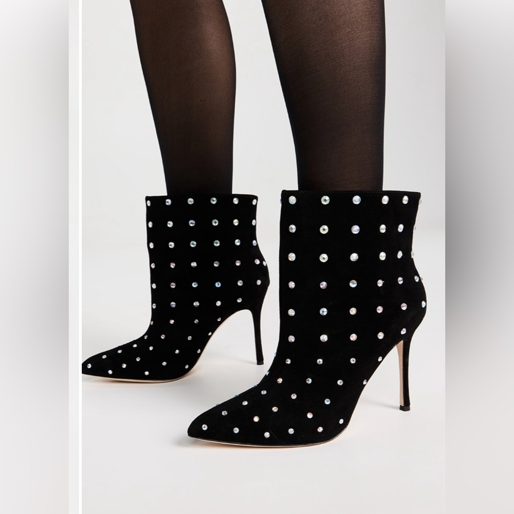 🖤L’AGENCE Mariette Iridescent Bootie In Black size 7 1/2 ♠️